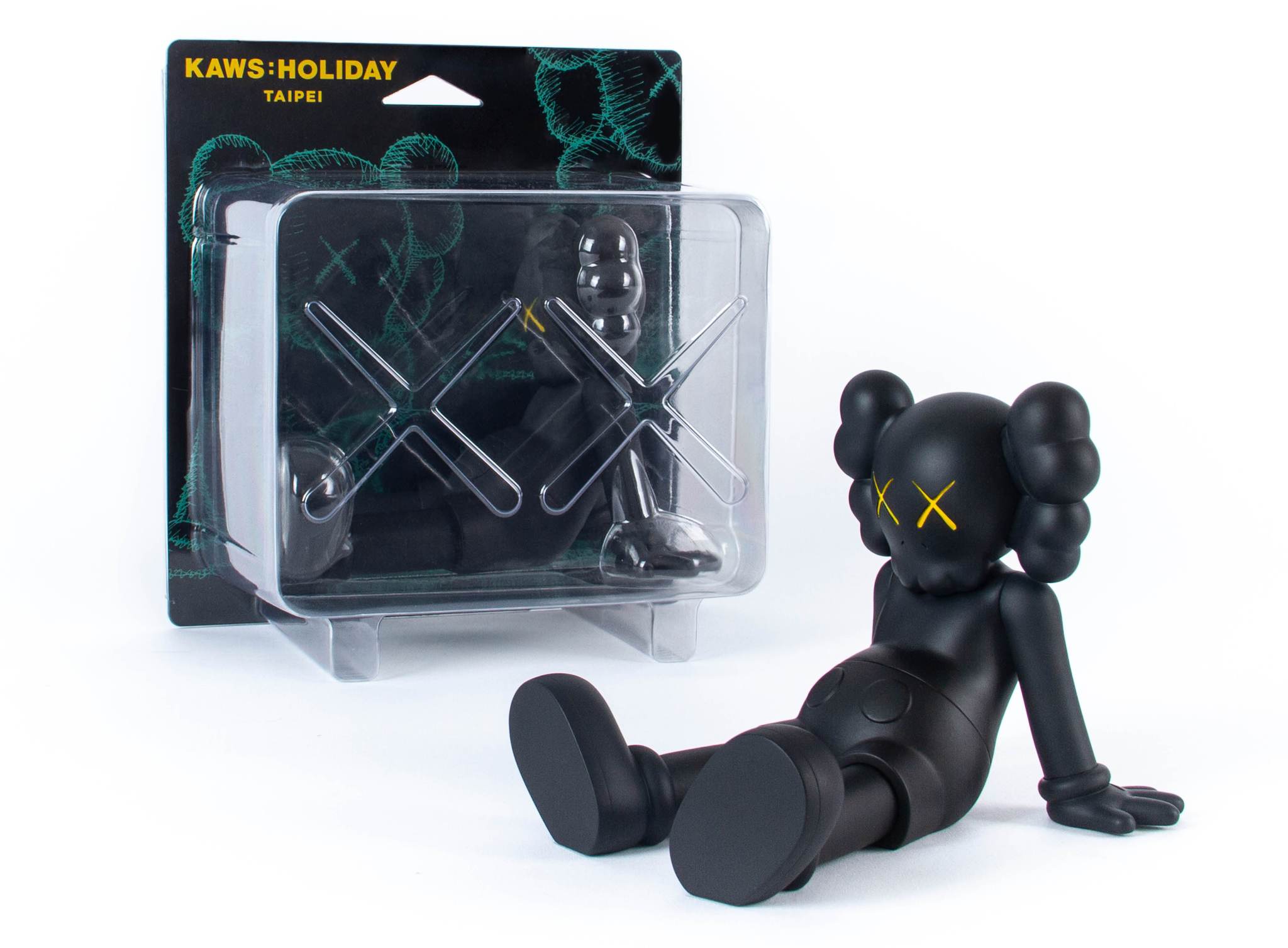 新品未開封 KAWS HOLIDAY TAIPEI 黒 ブラック カウズ-